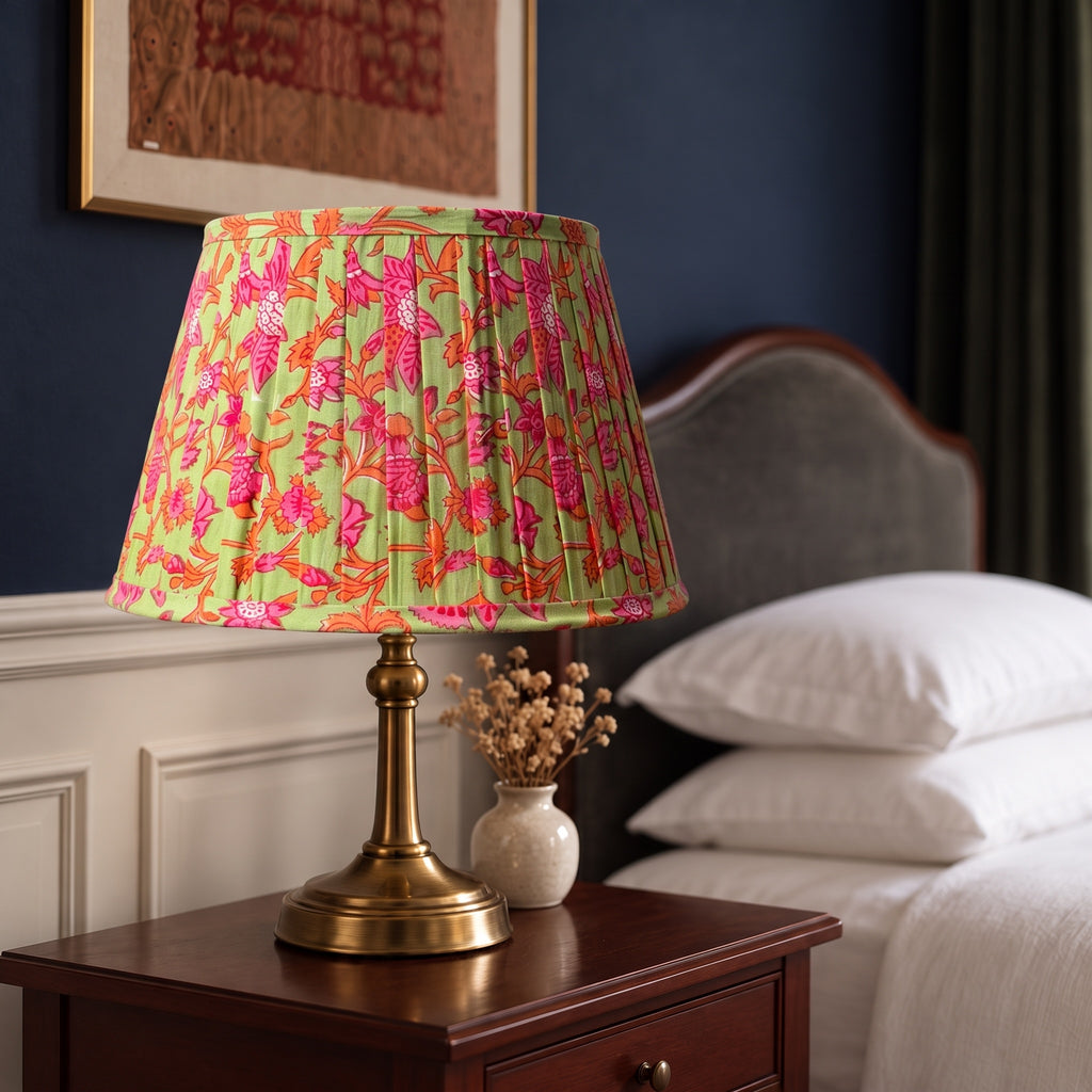 Willow Path Luxury Handmade Pleated Cotton UNO Lampshade