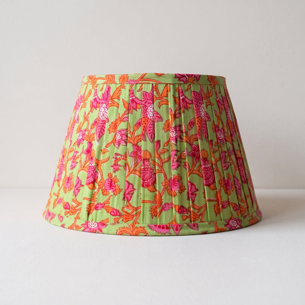 Willow Path Luxury Handmade Pleated Cotton UNO Lampshade