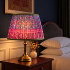 Summer Meadow Luxury Handmade Pleated Cotton UNO Lampshade