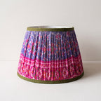 Summer Meadow Luxury Handmade Pleated Cotton UNO Lampshade