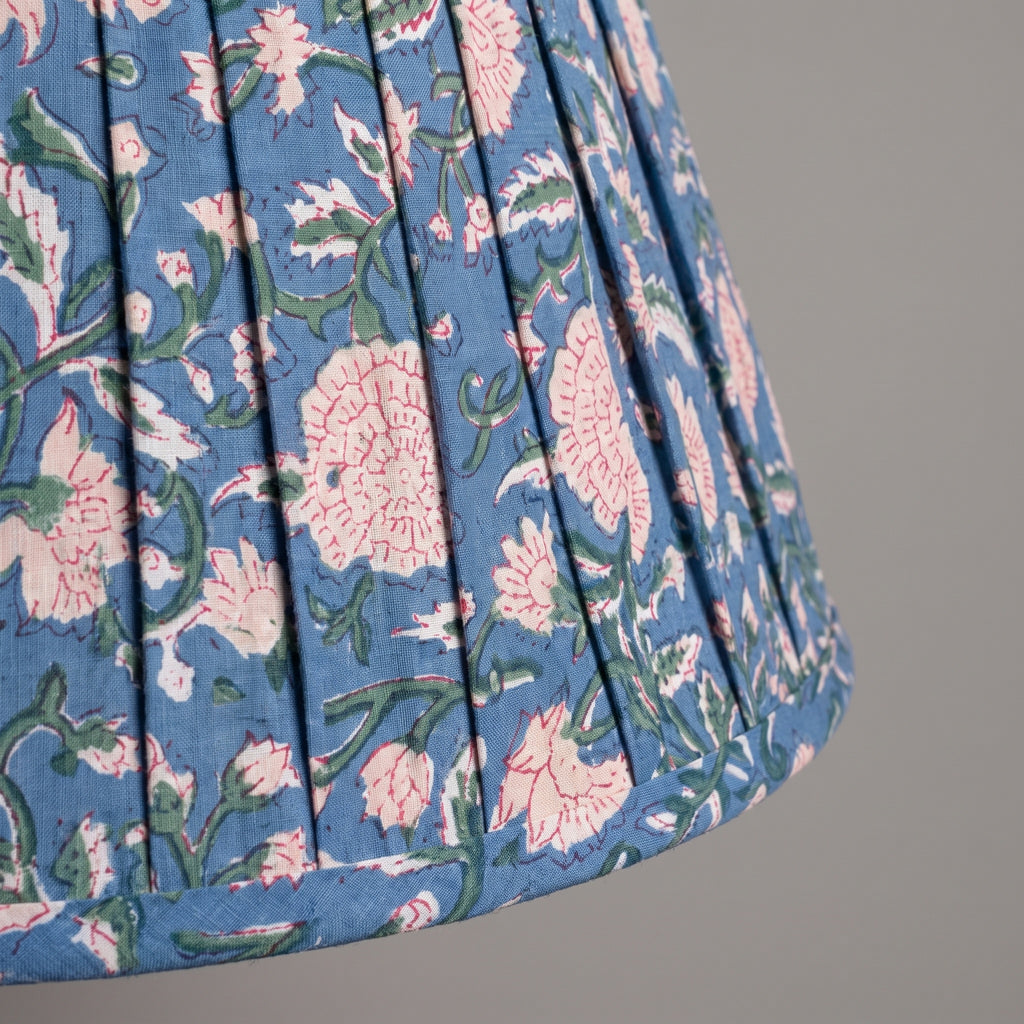 Whisper Mist Luxury Handmade Pleated Cotton UNO Lampshade