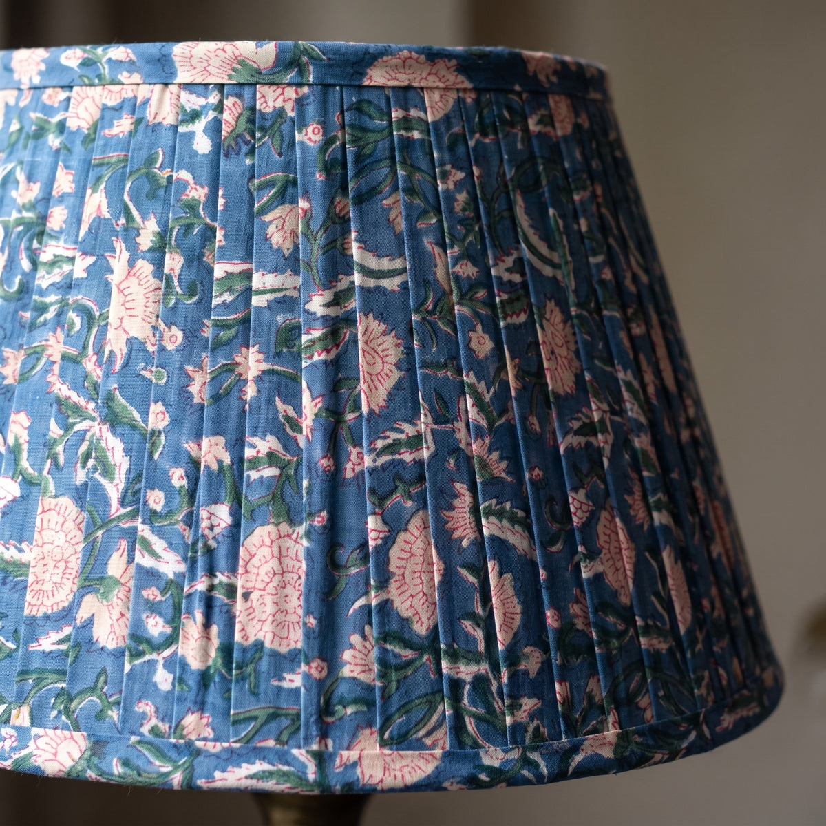 Whisper Mist Luxury Handmade Pleated Cotton UNO Lampshade