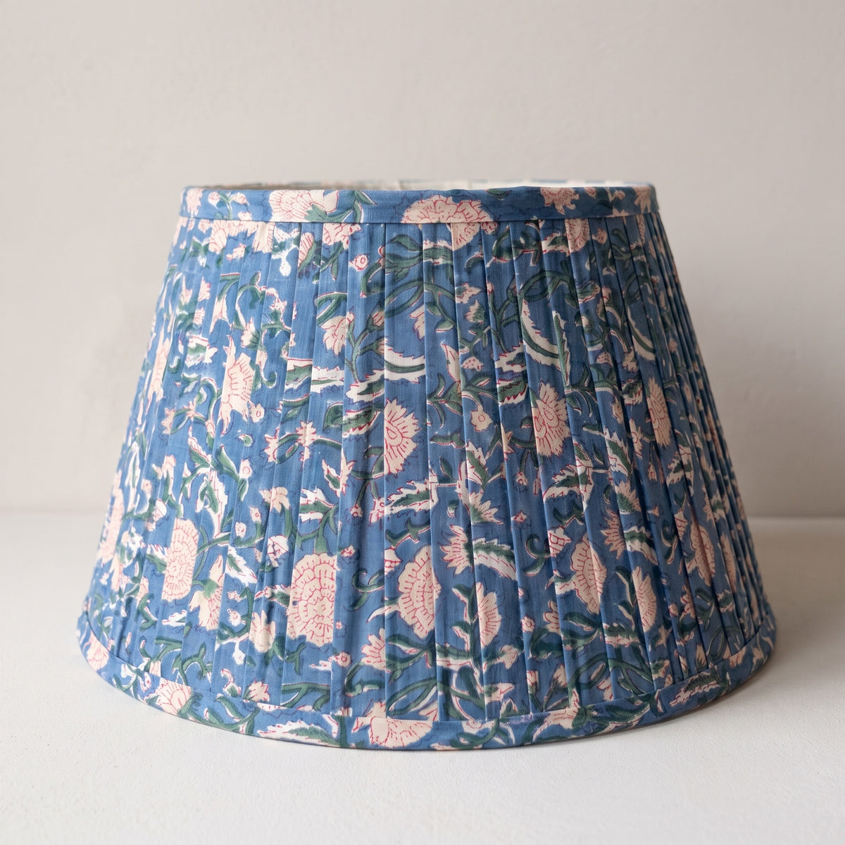 Whisper Mist Luxury Handmade Pleated Cotton UNO Lampshade
