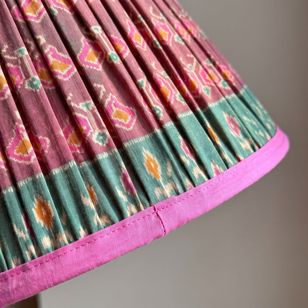 Wildflower Song Luxury Handmade Pleated Cotton UNO Lampshade