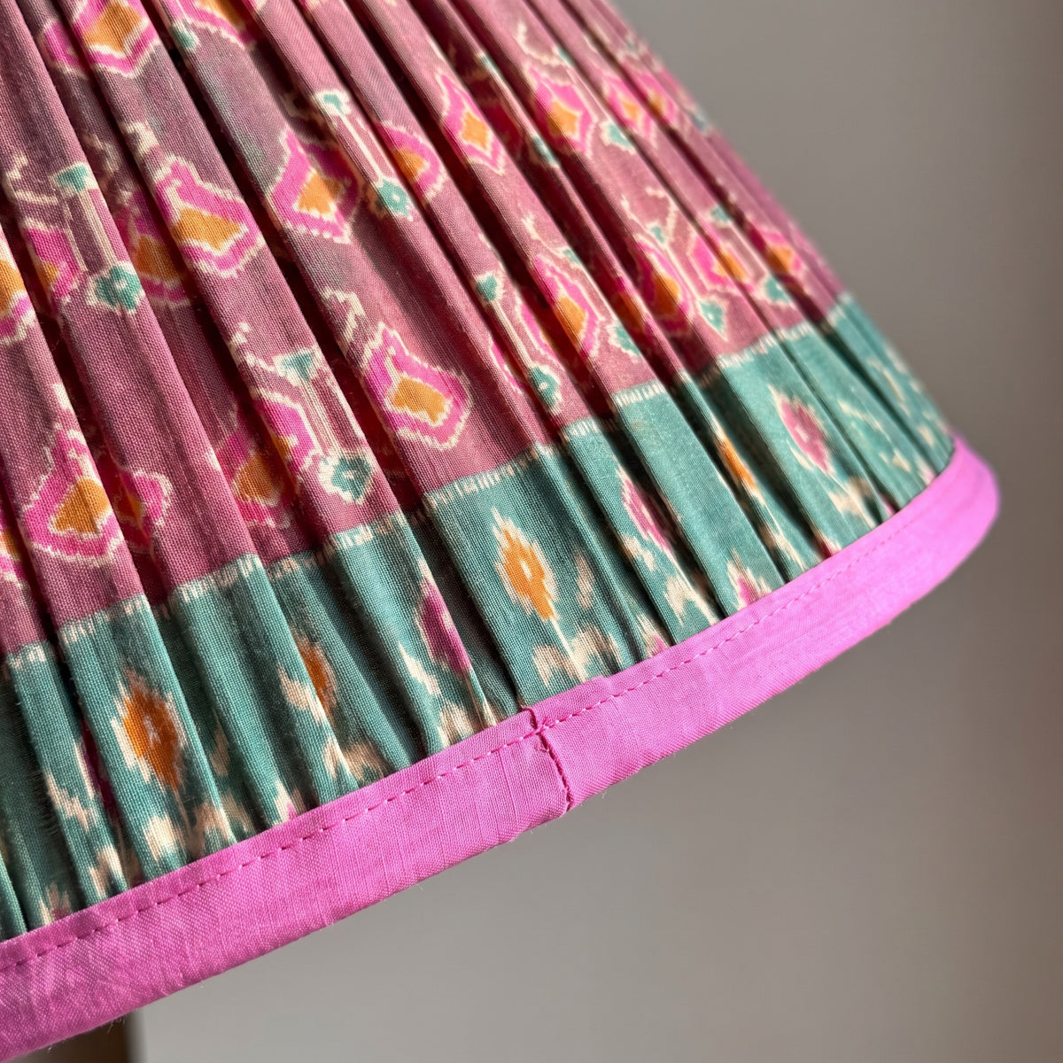 Wildflower Song Luxury Handmade Pleated Cotton UNO Lampshade