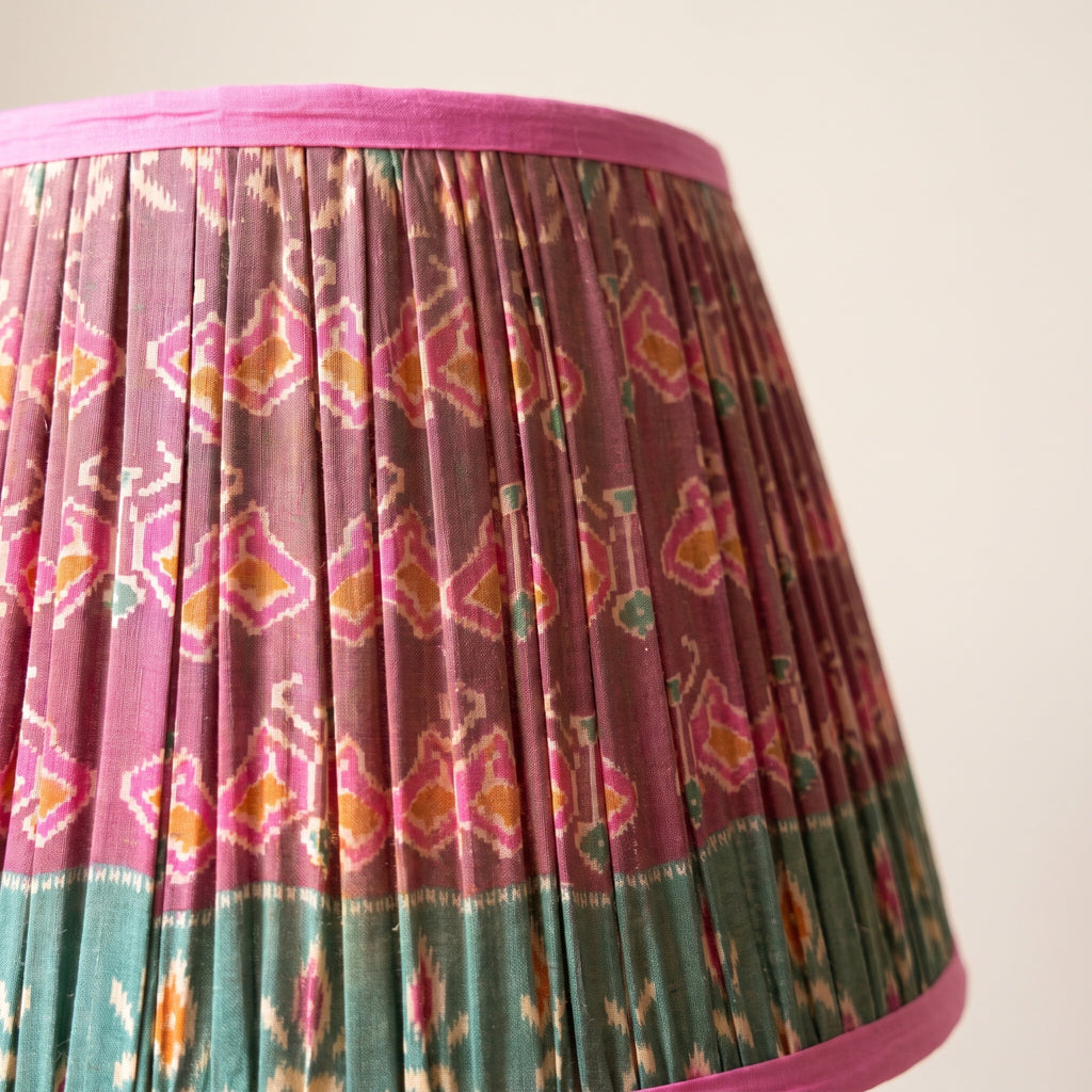 Wildflower Song Luxury Handmade Pleated Cotton UNO Lampshade