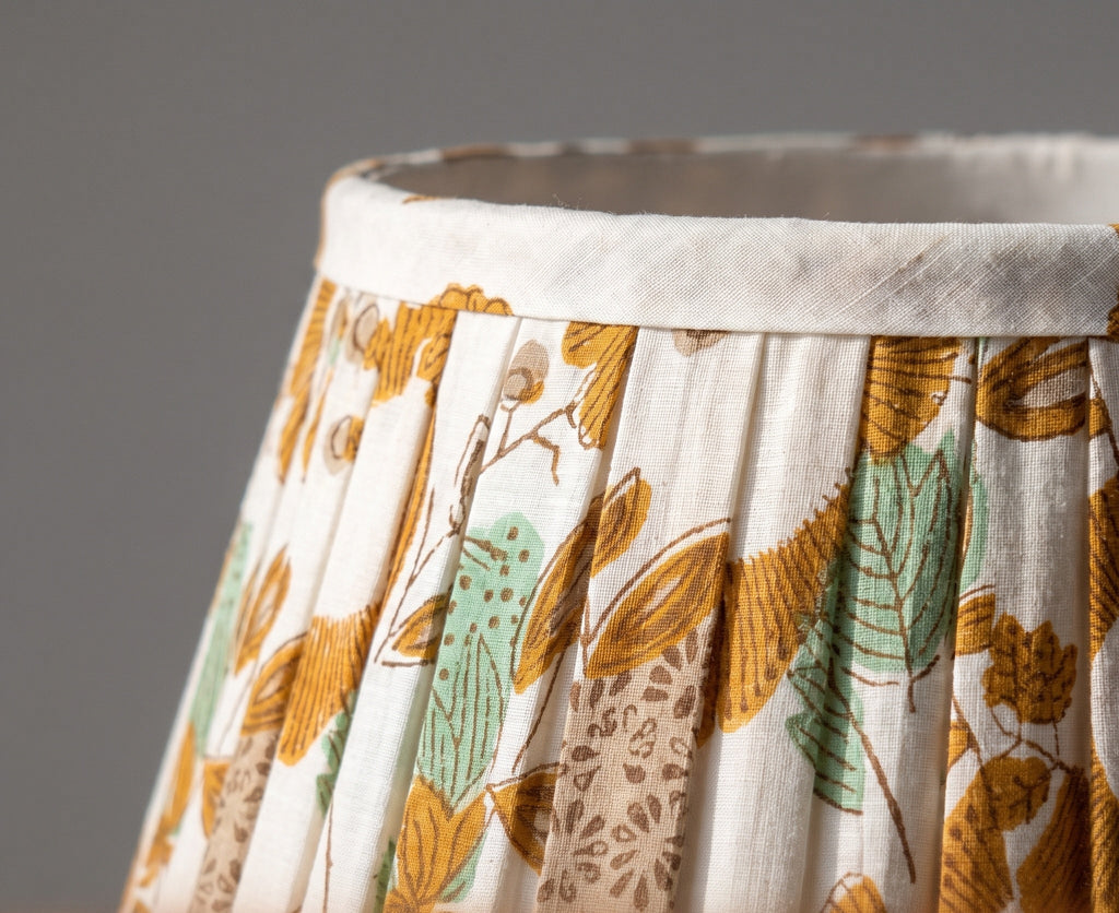 Riverbend Luxury Handmade Pleated Cotton UNO Lampshade