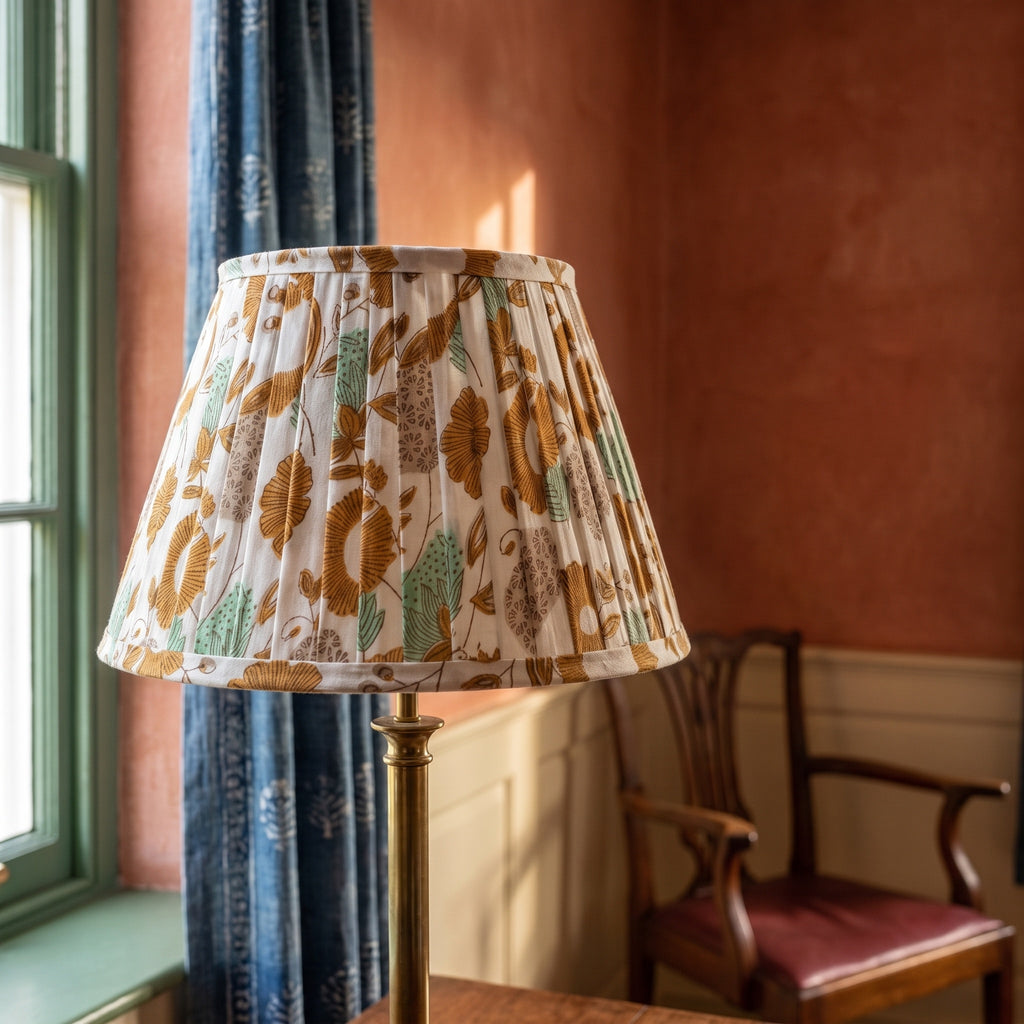 Riverbend Luxury Handmade Pleated Cotton UNO Lampshade
