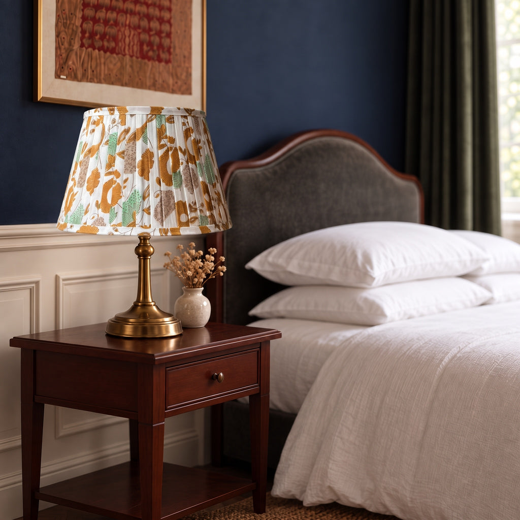 Riverbend Luxury Handmade Pleated Cotton UNO Lampshade