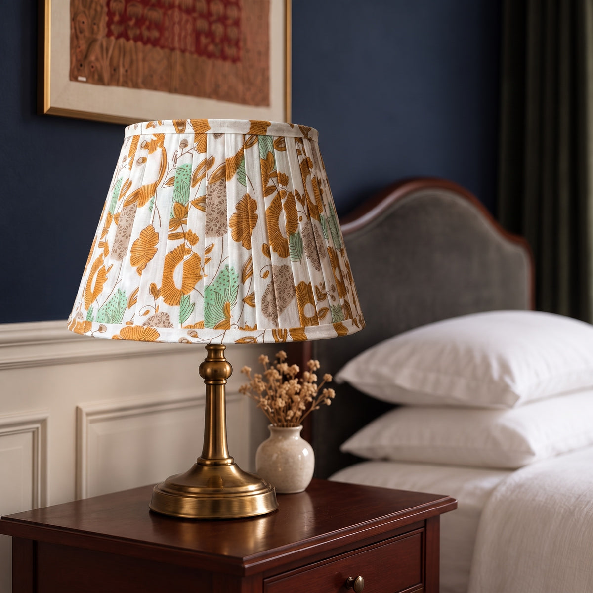 Riverbend Luxury Handmade Pleated Cotton UNO Lampshade