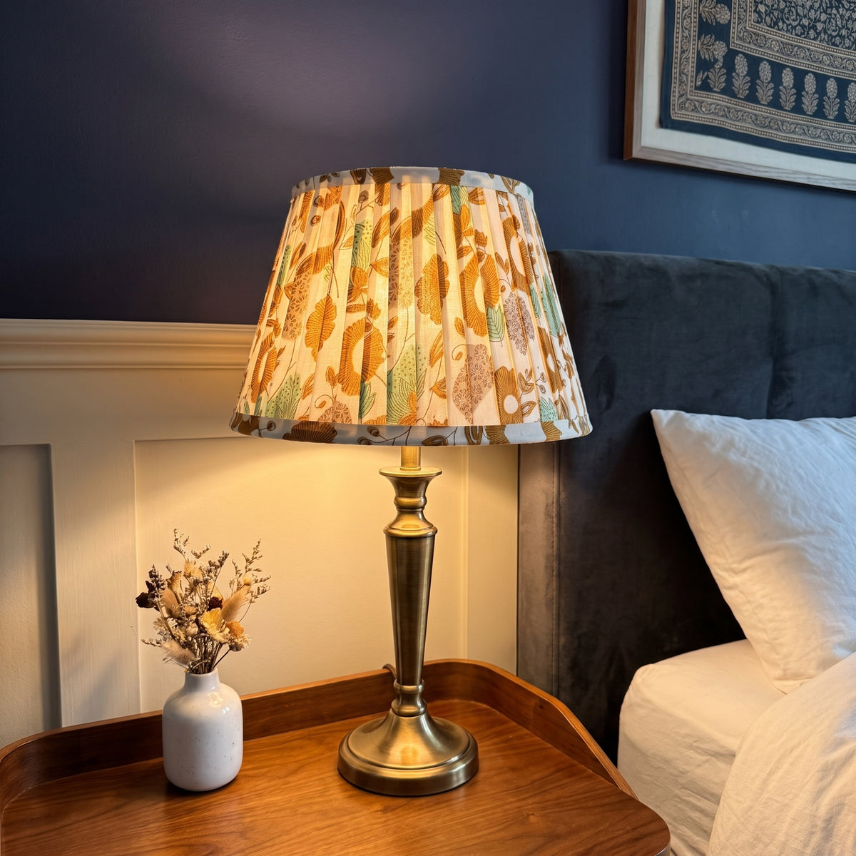 Riverbend Luxury Handmade Pleated Cotton UNO Lampshade