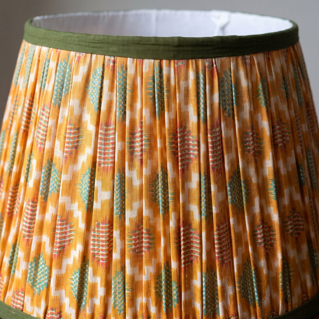 Moonlit Meadow Luxury Handmade Pleated Cotton UNO Lampshade