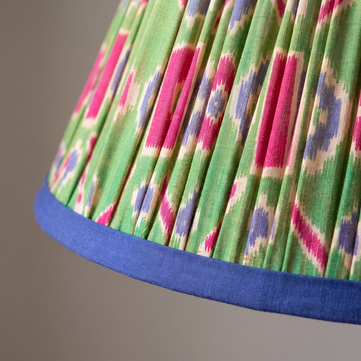 Woodland Path Luxury Handmade Pleated Cotton UNO Lampshade