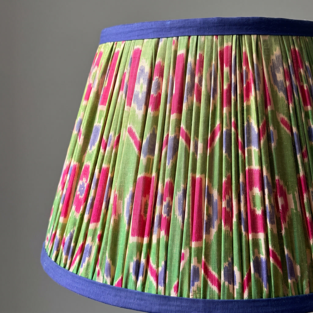 Woodland Path Luxury Handmade Pleated Cotton UNO Lampshade