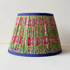 Woodland Path Luxury Handmade Pleated Cotton UNO Lampshade