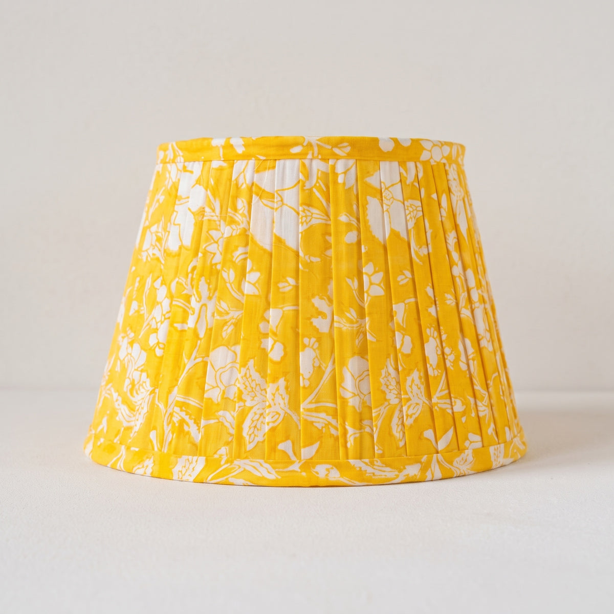 Morning Meadow Luxury Handmade Pleated Cotton UNO Lampshade