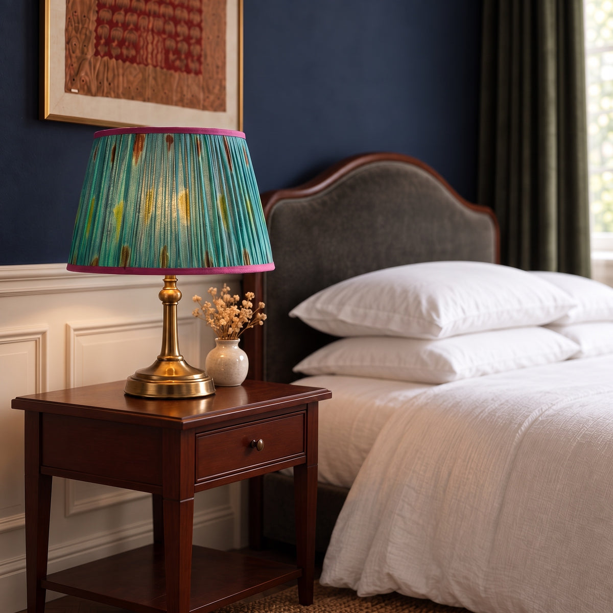 Meadowlark Luxury Handmade Pleated Cotton UNO Lampshade