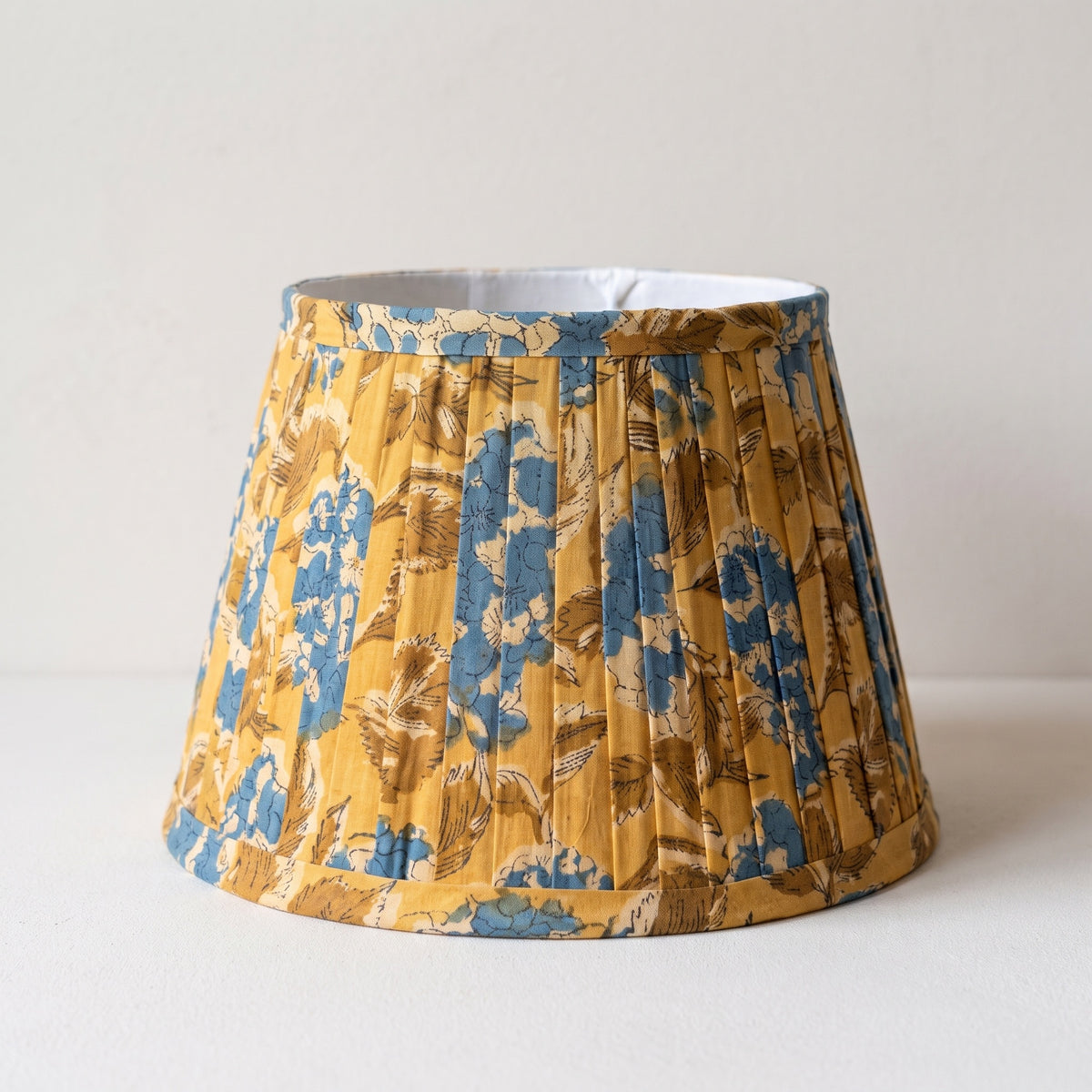 Morning Light Luxury Handmade Pleated Cotton UNO Lampshade