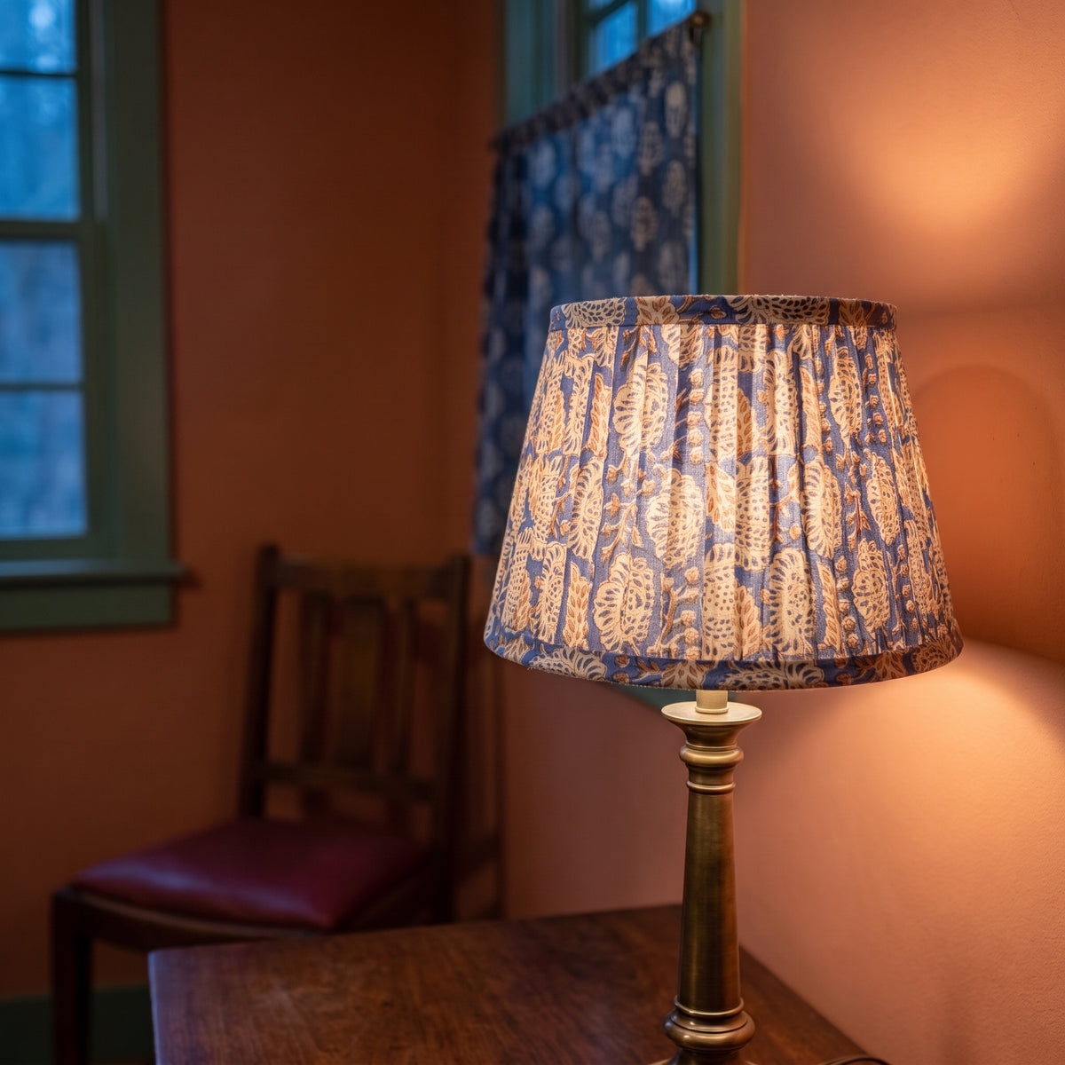 Forest Song Luxury Handmade Pleated Cotton UNO Lampshade