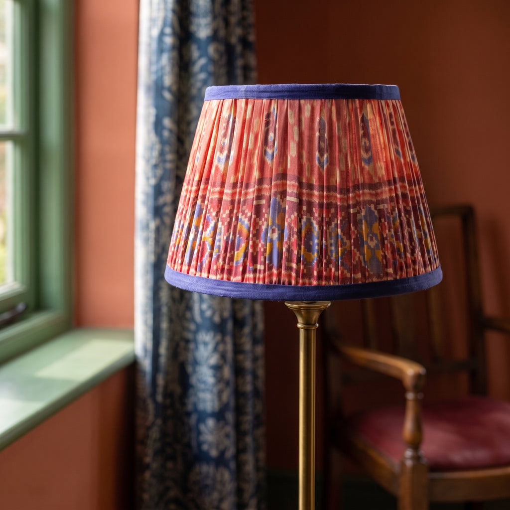 Garden Drift Luxury Handmade Pleated Cotton UNO Lampshade