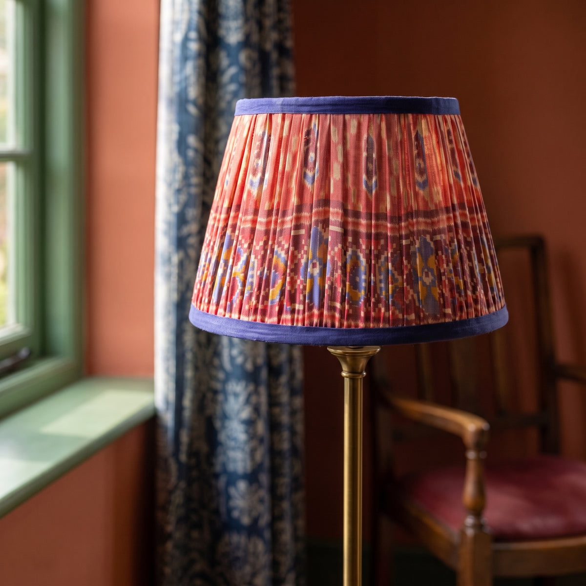 Garden Drift Luxury Handmade Pleated Cotton UNO Lampshade