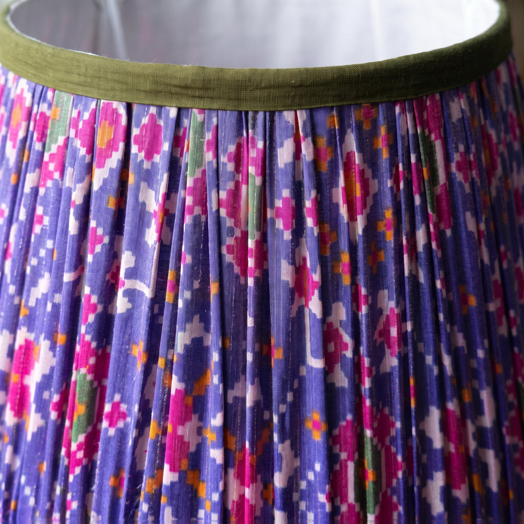 Maple Whisper Luxury Handmade Pleated Cotton UNO Lampshade