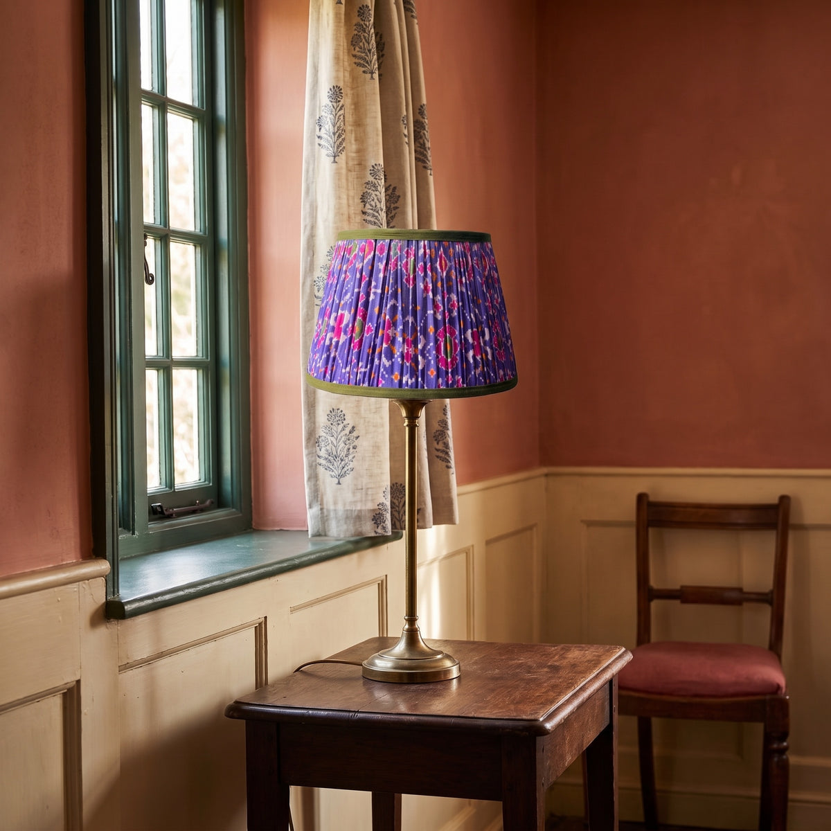 Maple Whisper Luxury Handmade Pleated Cotton UNO Lampshade