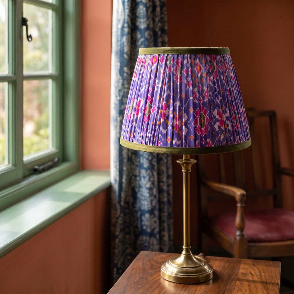 Maple Whisper Luxury Handmade Pleated Cotton UNO Lampshade