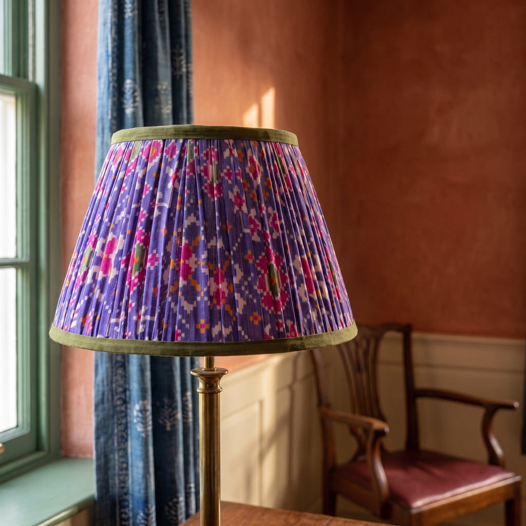 Maple Whisper Luxury Handmade Pleated Cotton UNO Lampshade
