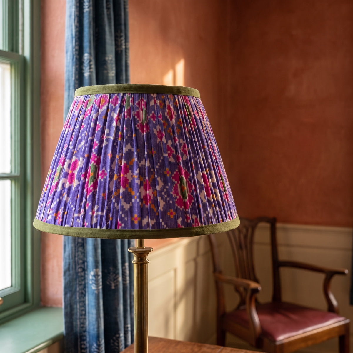 Maple Whisper Luxury Handmade Pleated Cotton UNO Lampshade