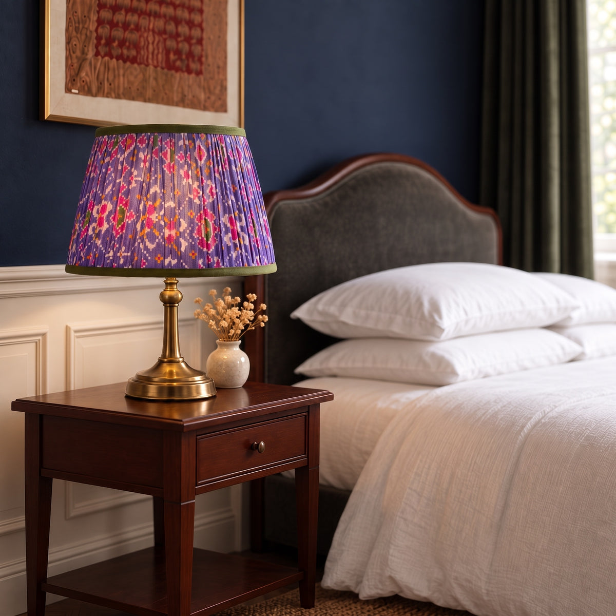 Maple Whisper Luxury Handmade Pleated Cotton UNO Lampshade