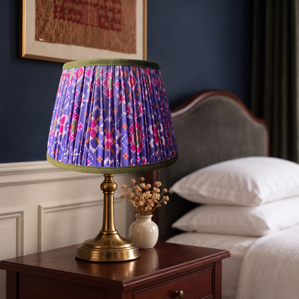 Maple Whisper Luxury Handmade Pleated Cotton UNO Lampshade