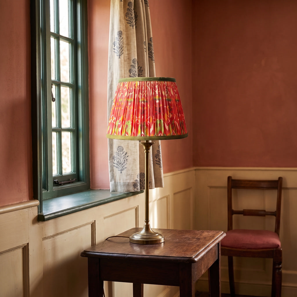Quiet Grove Luxury Handmade Pleated Cotton UNO Lampshade