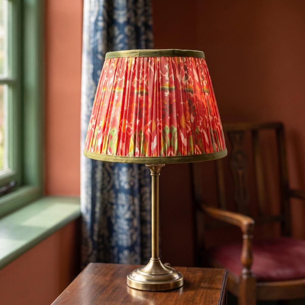 Quiet Grove Luxury Handmade Pleated Cotton UNO Lampshade