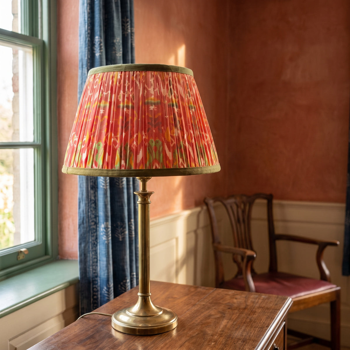 Quiet Grove Luxury Handmade Pleated Cotton UNO Lampshade