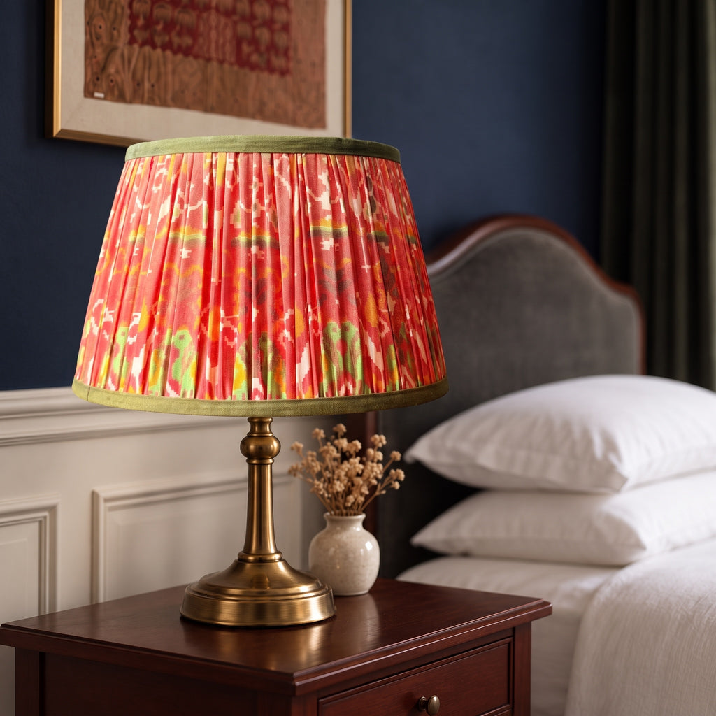 Quiet Grove Luxury Handmade Pleated Cotton UNO Lampshade