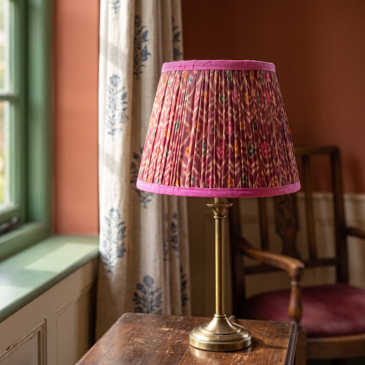 Lotus Drift Luxury Handmade Pleated Cotton UNO Lampshade
