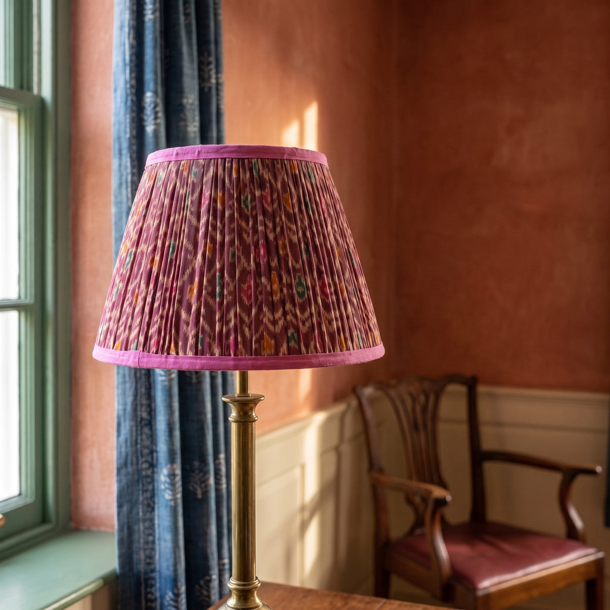 Lotus Drift Luxury Handmade Pleated Cotton UNO Lampshade