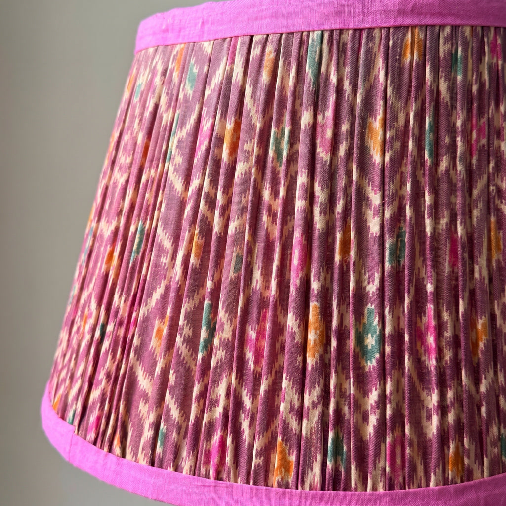 Lotus Drift Luxury Handmade Pleated Cotton UNO Lampshade