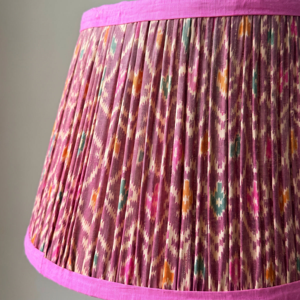 Lotus Drift Luxury Handmade Pleated Cotton UNO Lampshade