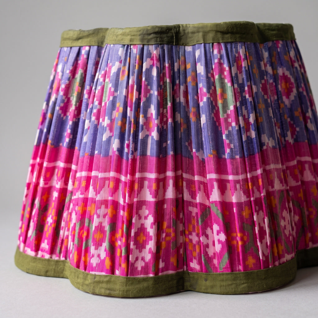 Lakeside Drift Luxury Handmade Pleated Cotton UNO Lampshade