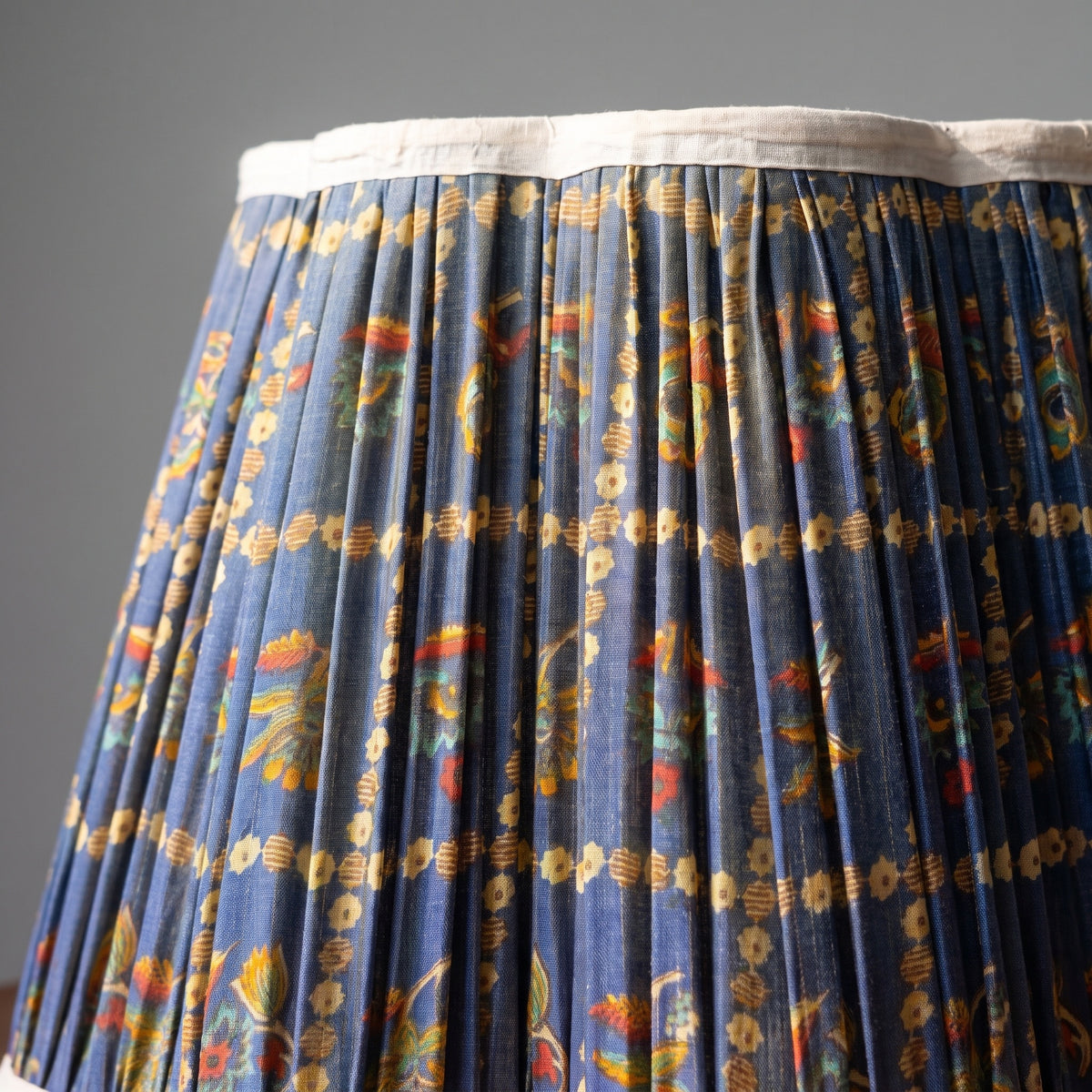 Petal Meadow Luxury Handmade Pleated Cotton UNO Lampshade