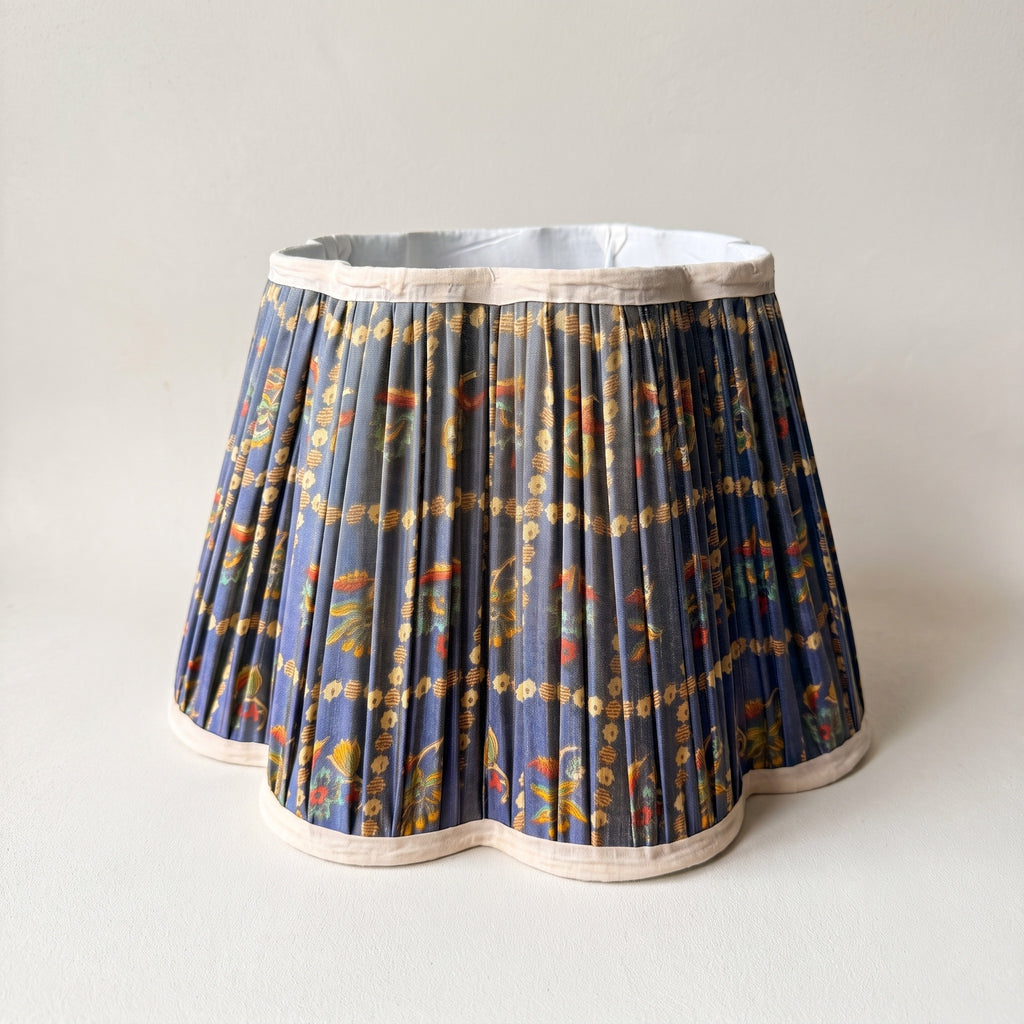 Petal Meadow Luxury Handmade Pleated Cotton UNO Lampshade
