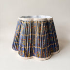 Petal Meadow Luxury Handmade Pleated Cotton UNO Lampshade