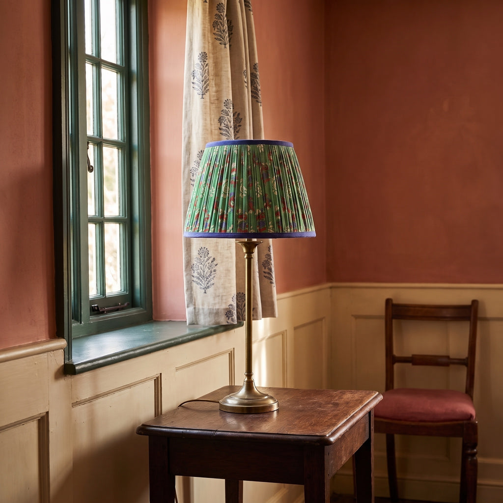 Sylvan Meadow Luxury Handmade Pleated Cotton UNO Lampshade