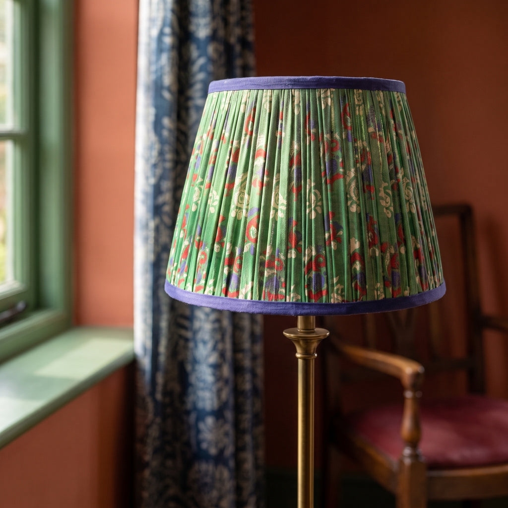 Sylvan Meadow Luxury Handmade Pleated Cotton UNO Lampshade