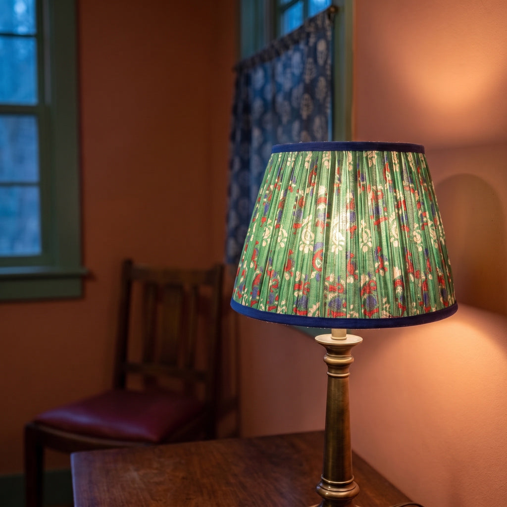 Sylvan Meadow Luxury Handmade Pleated Cotton UNO Lampshade