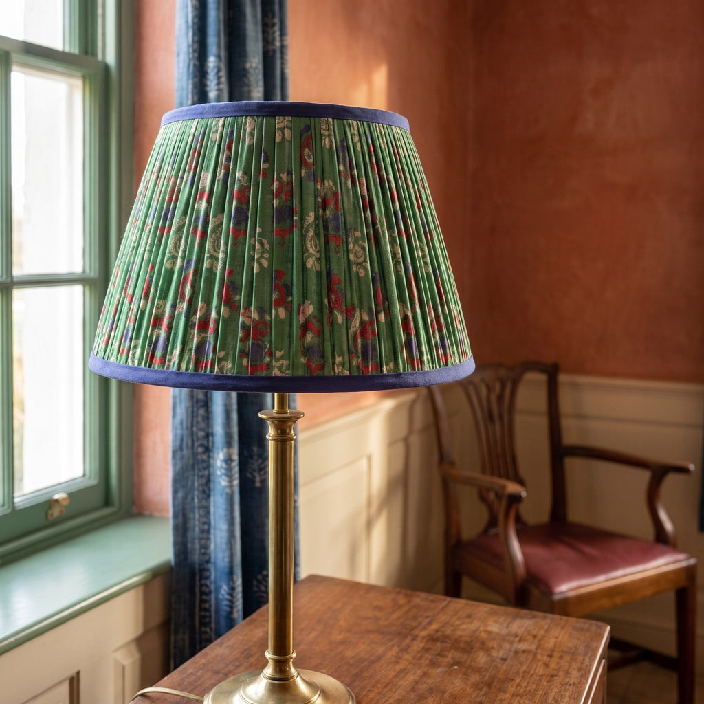 Sylvan Meadow Luxury Handmade Pleated Cotton UNO Lampshade