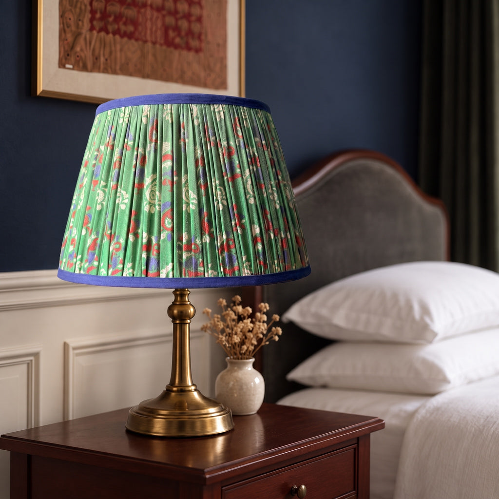 Sylvan Meadow Luxury Handmade Pleated Cotton UNO Lampshade