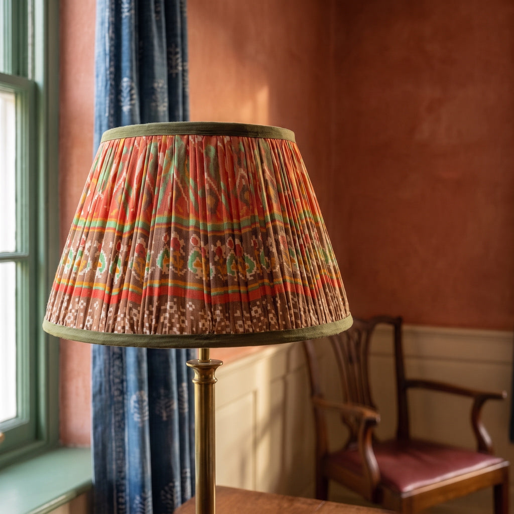Cedar Path Luxury Handmade Pleated Cotton UNO Lampshade